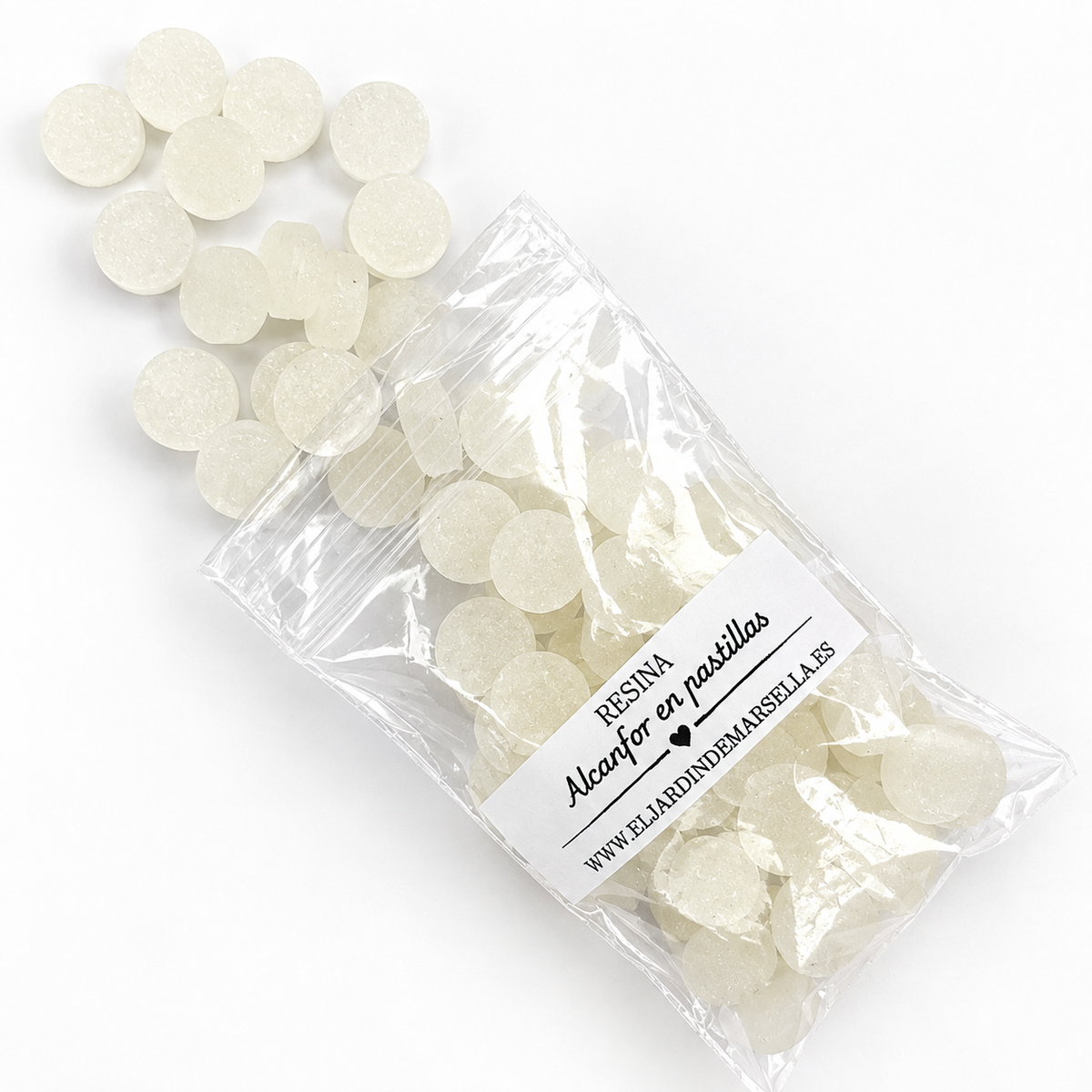 Alcanfor en pastillas
