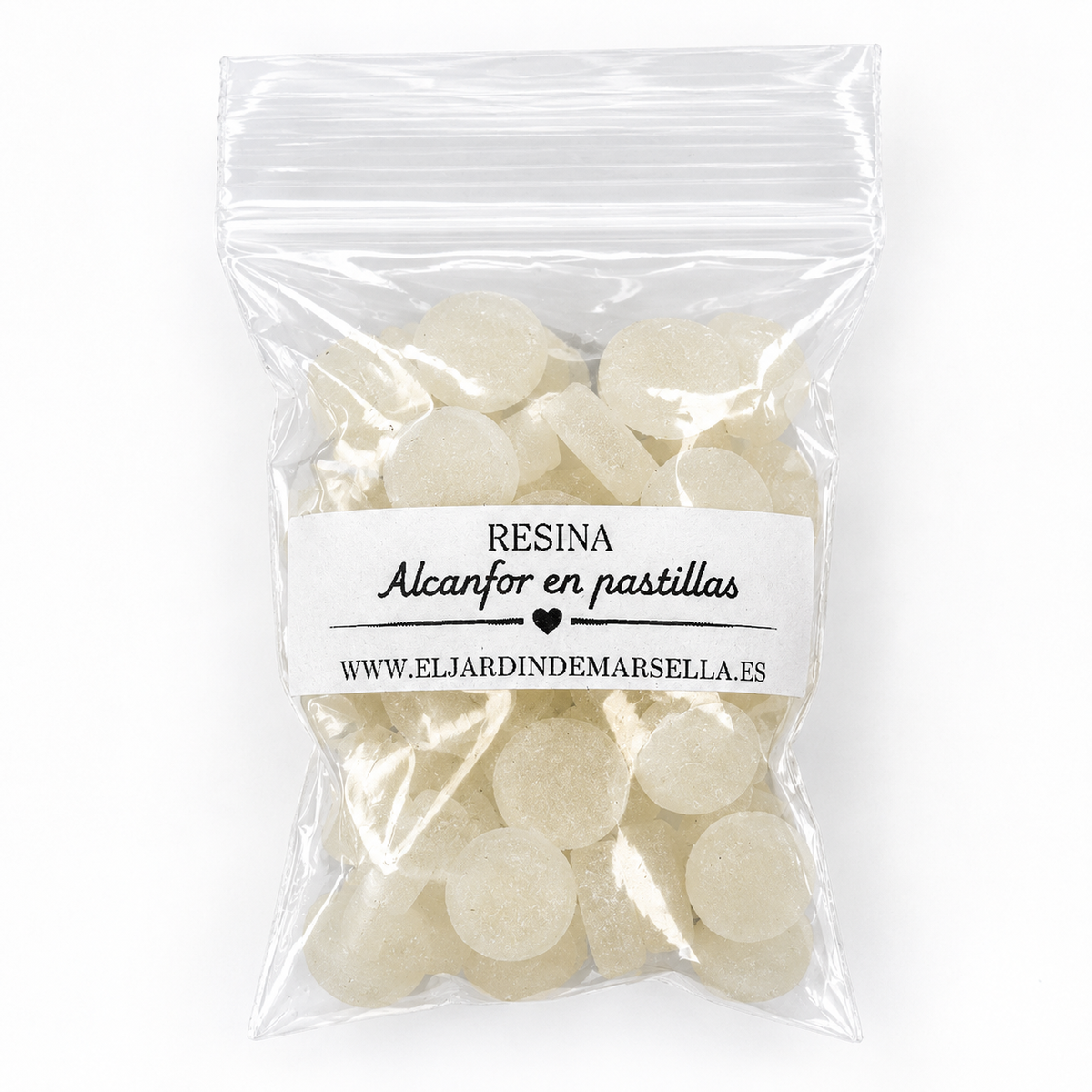 Alcanfor en pastillas