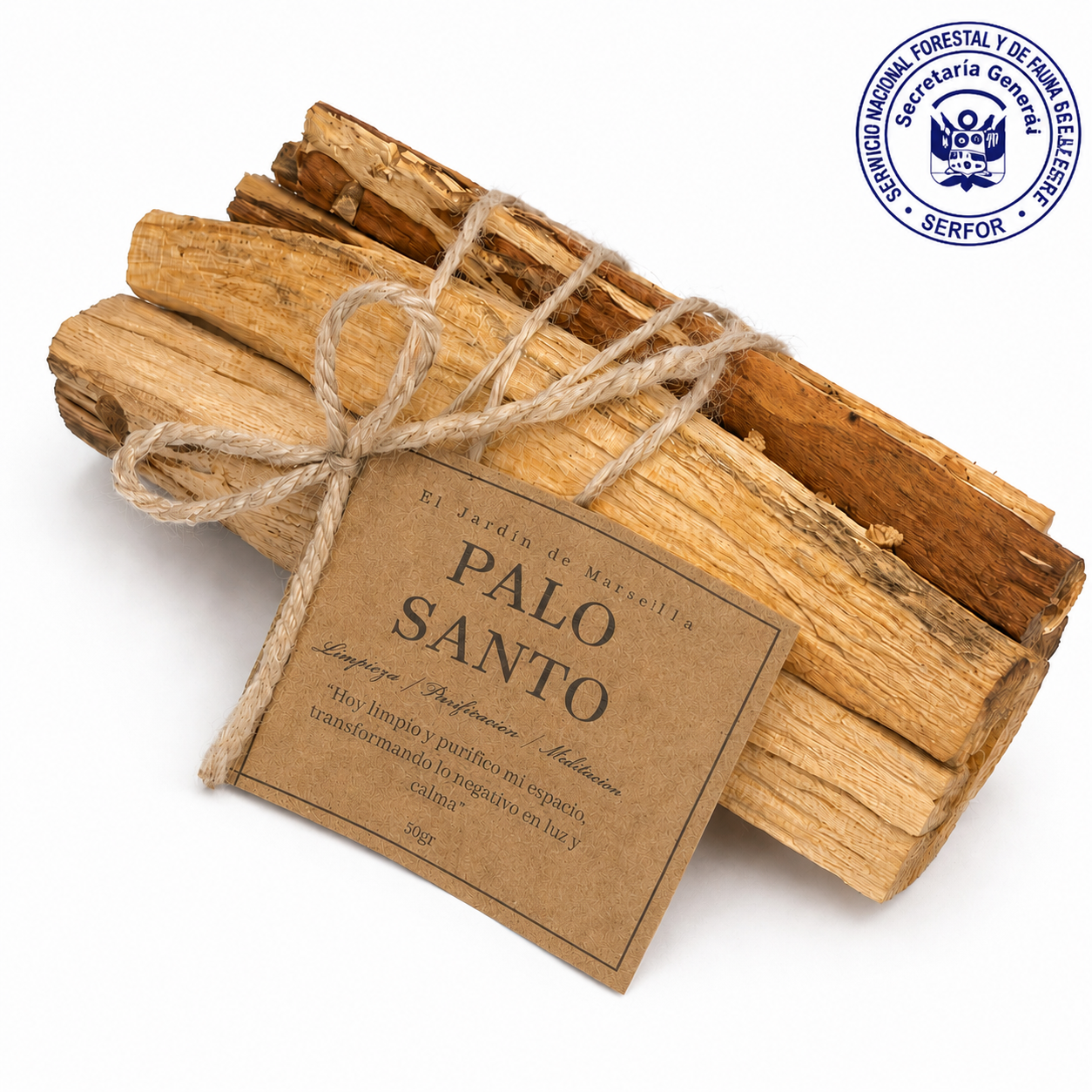 Palo santo Peruano certificado